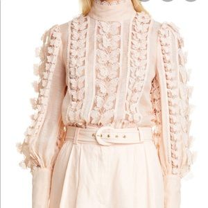 zimmermann super eight flutter shirt shell